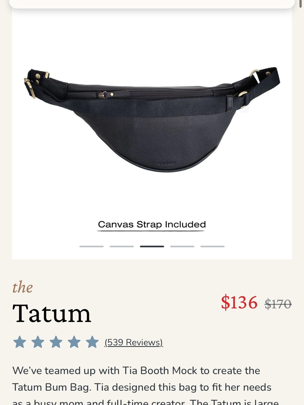 Andar Tatum Bag with upgraded leather strap - Picture 3 of 8